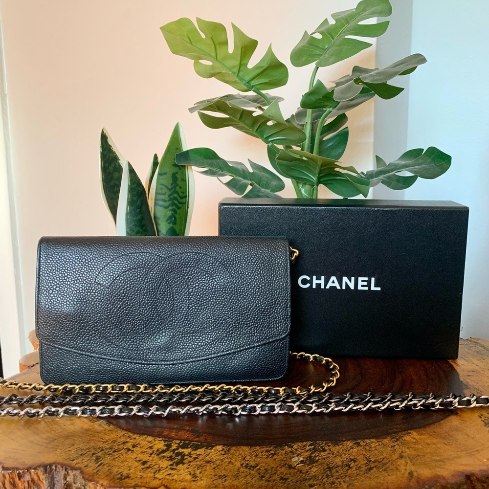 ❗️3 chain colors, WOC - Authentic Chanel Wallet on Chain/Clutch